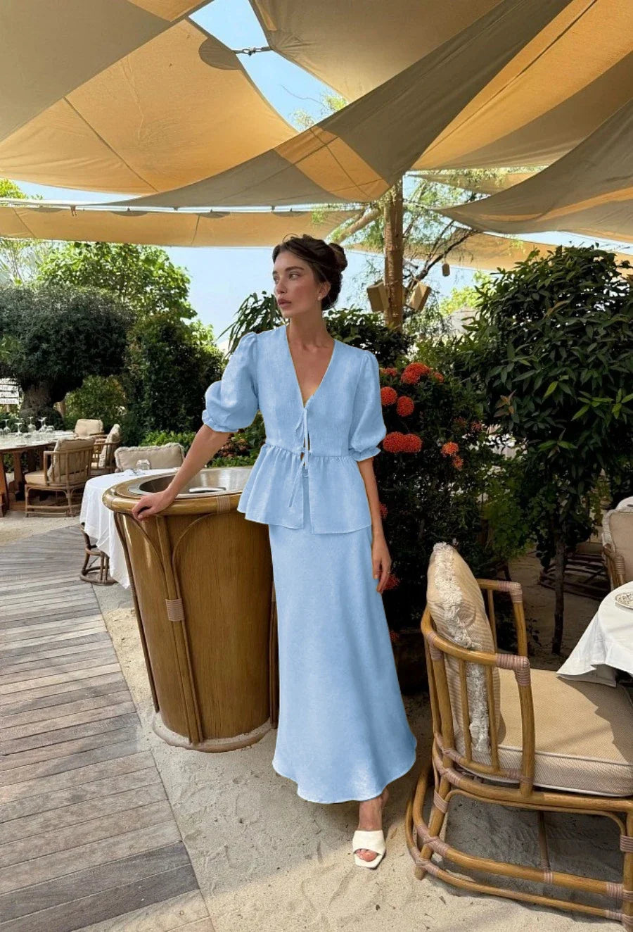 The Savannah Cotton Skirt Set from the Everyday Luxe at Lavishly Me
