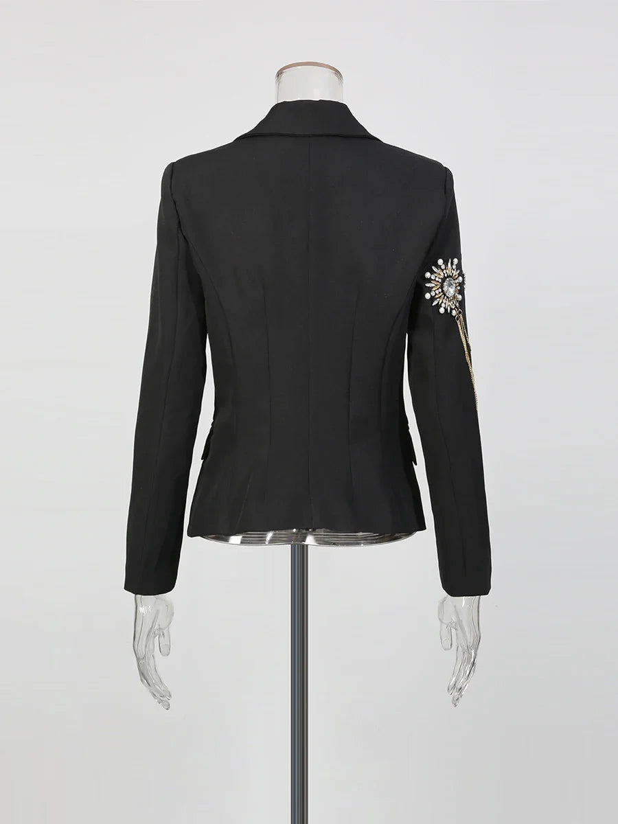 The Monaco Chain-Embellished Blazer from the Boss Energy at Lavishly Me