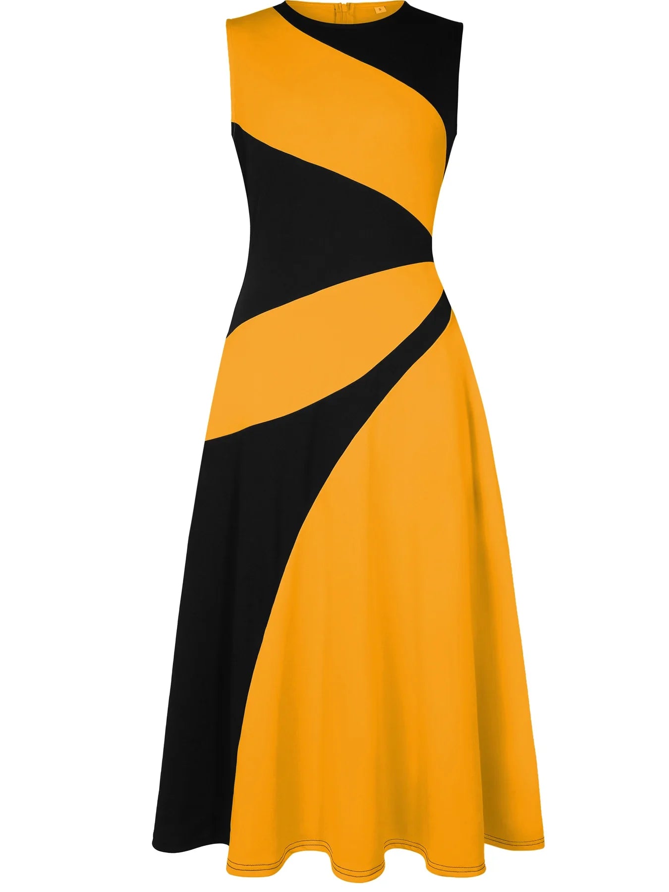 The Valencia Colorblock Swing Maxi Dress from the Lavishly Me Edit at Lavishly Me