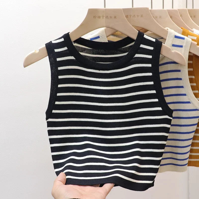 The Riviera Stripe Knit Tank from the Lavishly Me Edit at Lavishly Me
