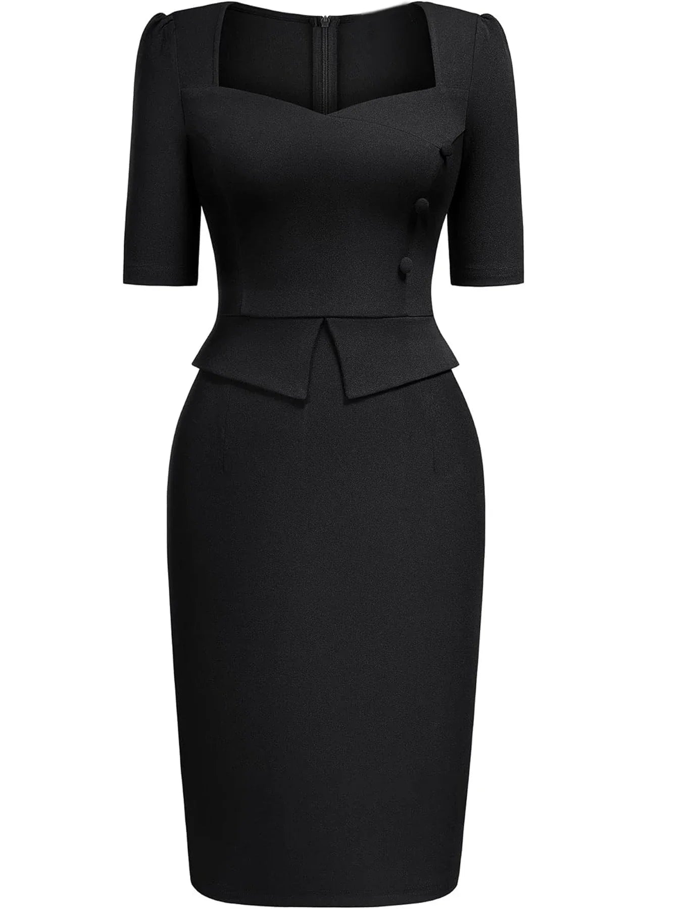 The Camille Peplum Pencil Dress from the Lavishly Me Edit at Lavishly Me