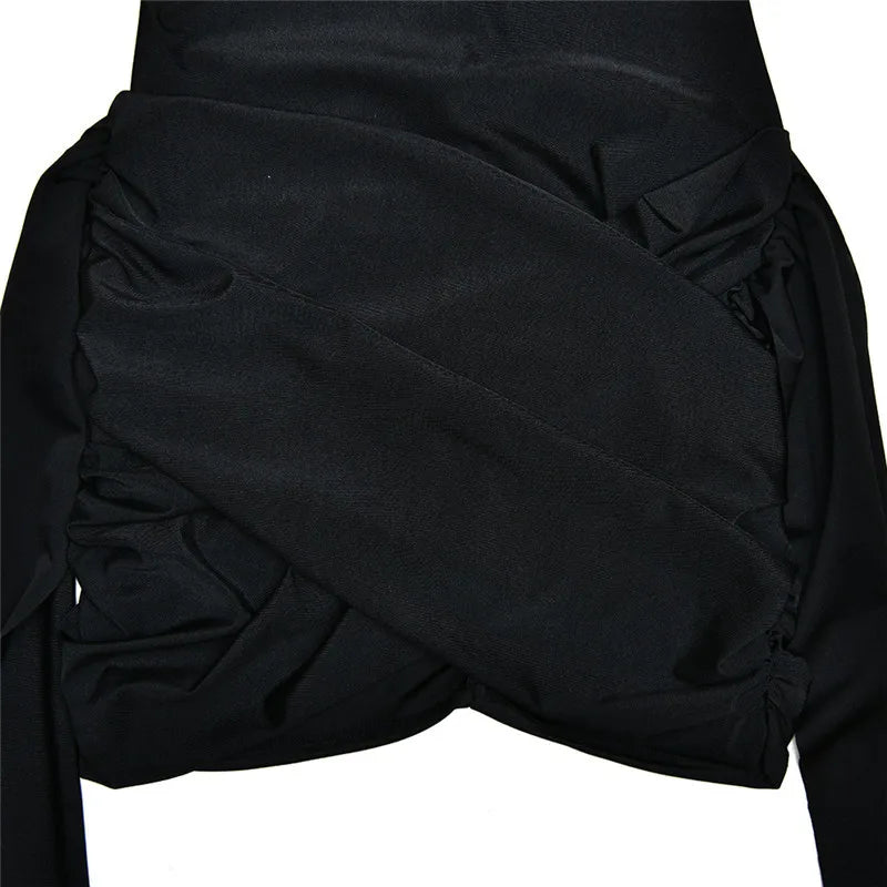 The Sloane Ruched Turtleneck Mini from the After Dark at Lavishly Me