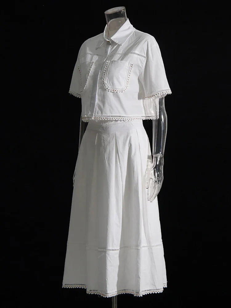 The Kensington Collared Skirt Set from the Everyday Luxe at Lavishly Me