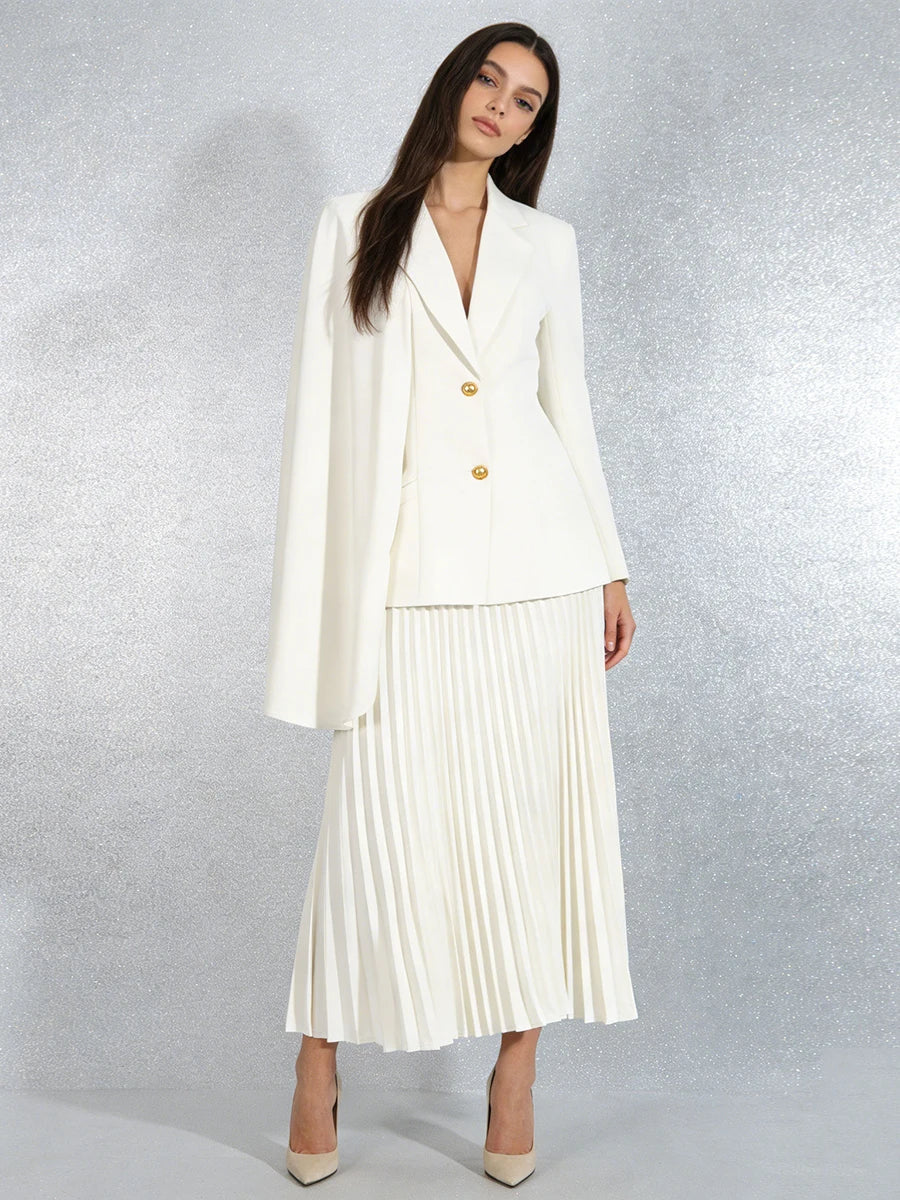 The Victoire Cape Blazer Set from the Everyday Luxe at Lavishly Me
