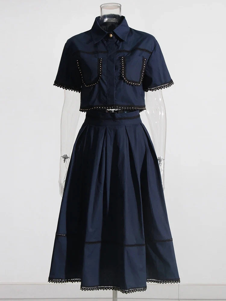 The Kensington Collared Skirt Set from the Everyday Luxe at Lavishly Me