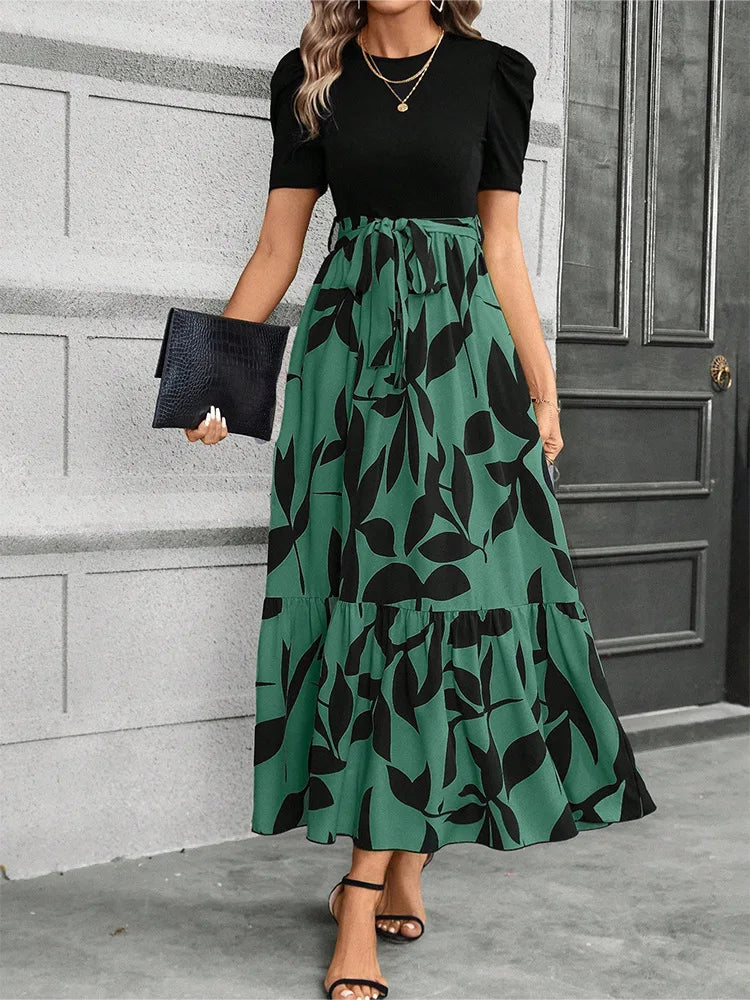 The Provence Floral Lace-Up Maxi Dress from the Soft & Sophisticated at Lavishly Me