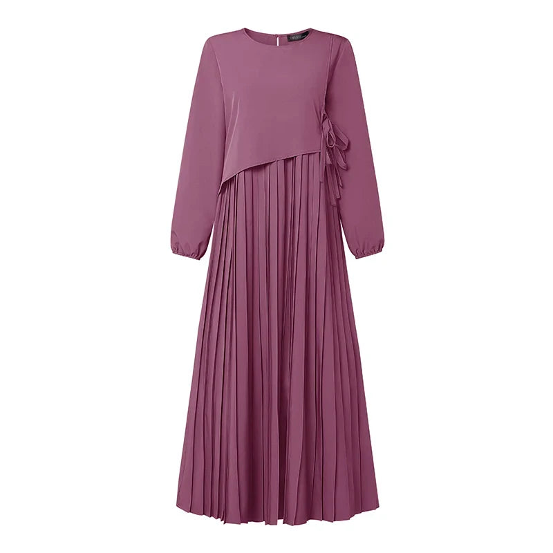 The Elara Pleated A-Line Maxi Dress from the Lavishly Me Edit at Lavishly Me