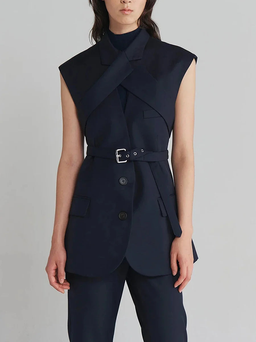 The Savoy Belted Longline Vest from the Lavishly Me Edit at Lavishly Me