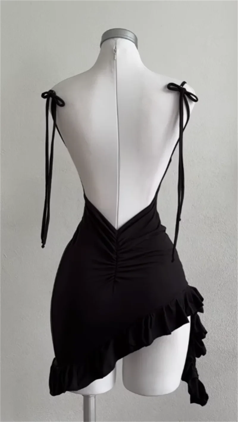 The Midnight Ruffle Mini Dress from the After Dark at Lavishly Me