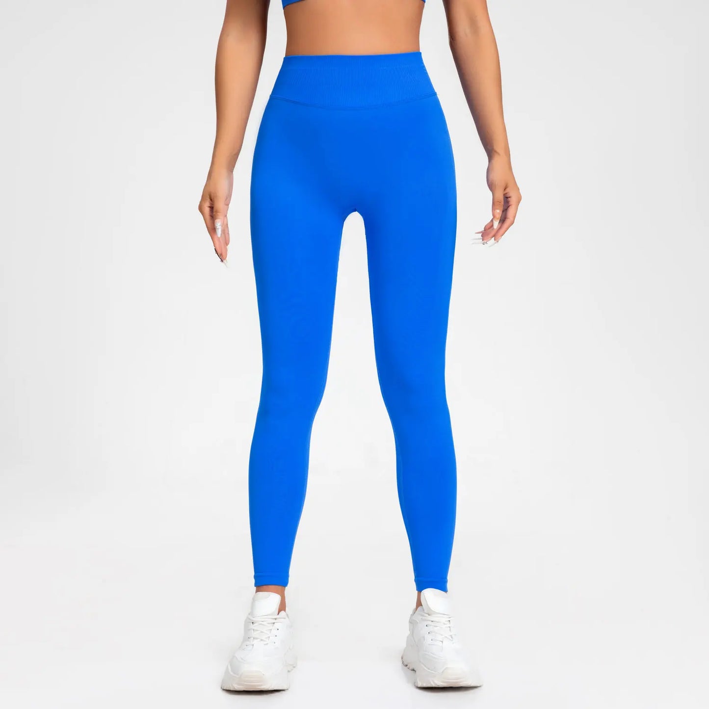 NCLAGEN Yoga Leggings Women Seamless Sports Pants Low Ribbed Band Gym Clothes Fitness Workout Wear Scrunch Bum Tights