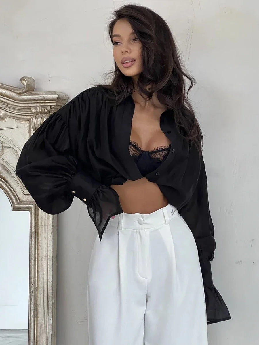 The Bellamy Flare-Sleeve Blouse from the Lavishly Me Edit at Lavishly Me