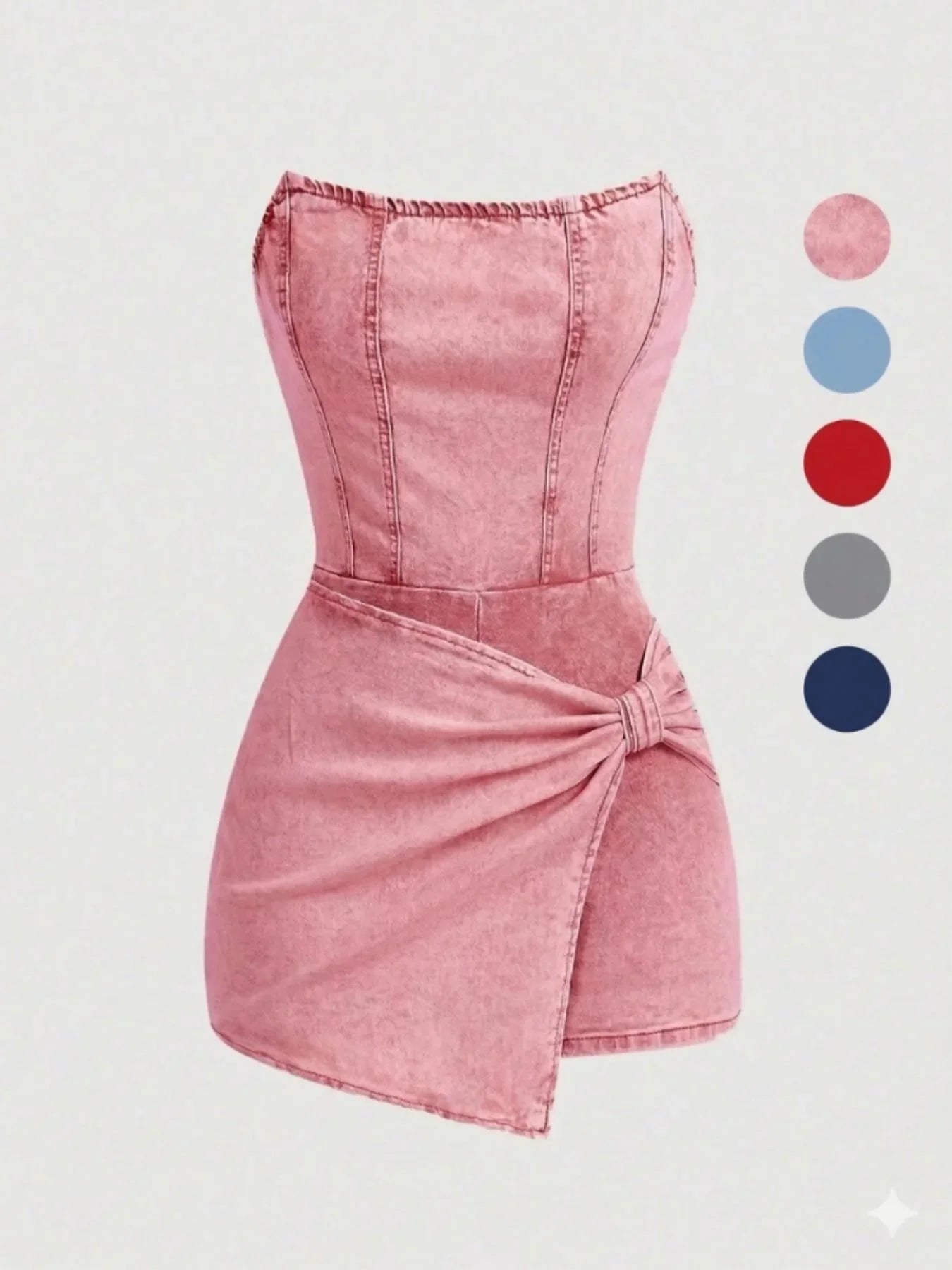 The Riviera Twist Denim Dress from the Lavishly Me Edit at Lavishly Me