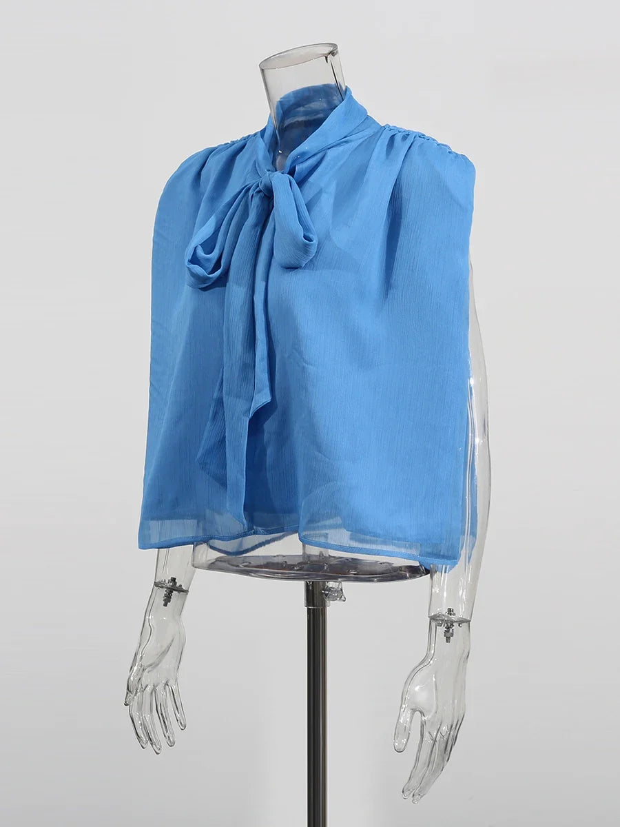 The Lucienne Lace-Up Blouse from the Soft & Sophisticated at Lavishly Me