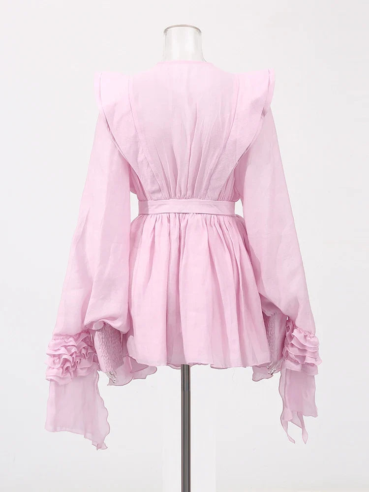 The Vienna Lace-Up Waist Dress from the Soft & Sophisticated at Lavishly Me