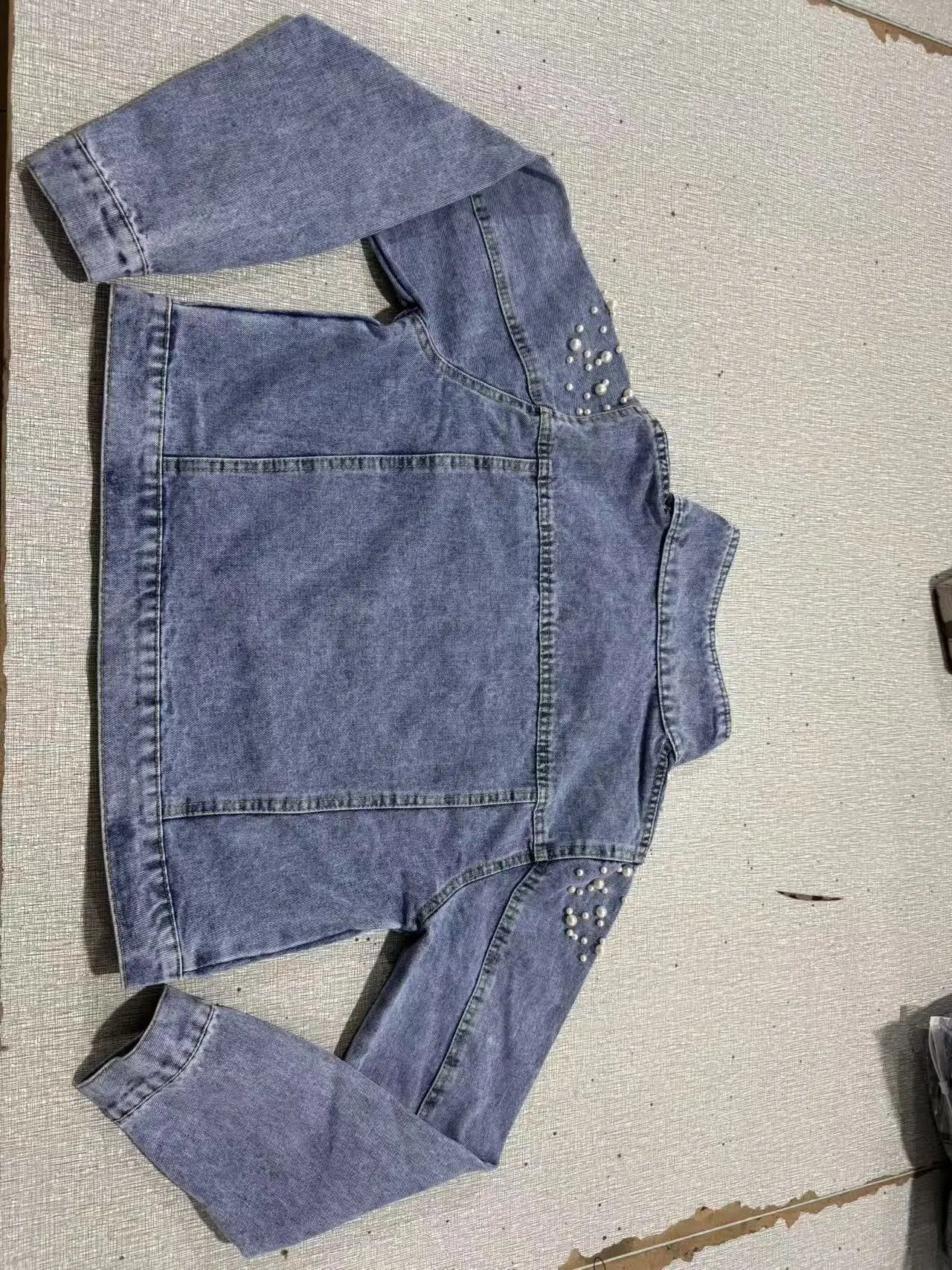The Celeste Beaded Denim Jacket