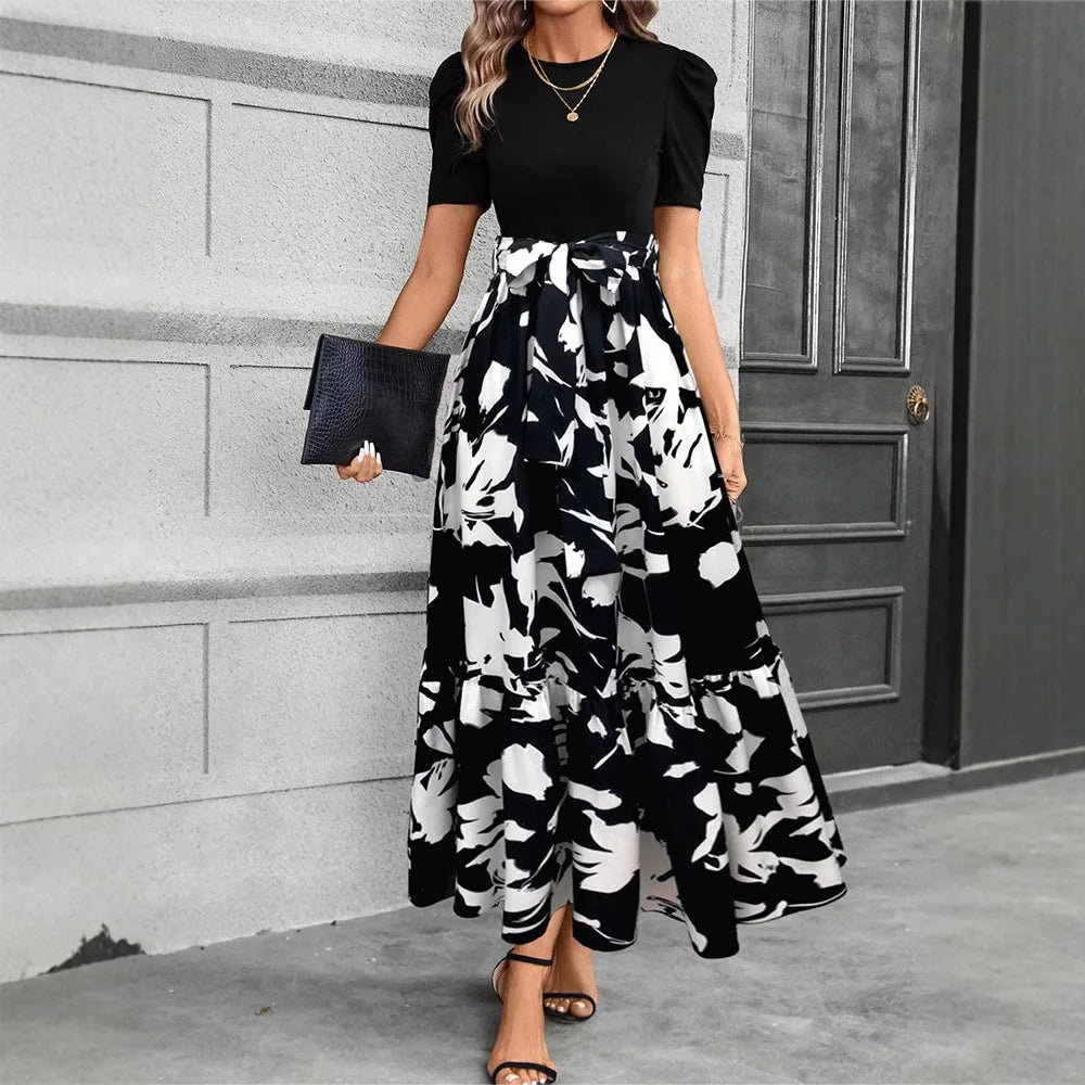 The Provence Floral Lace-Up Maxi Dress from the Soft & Sophisticated at Lavishly Me