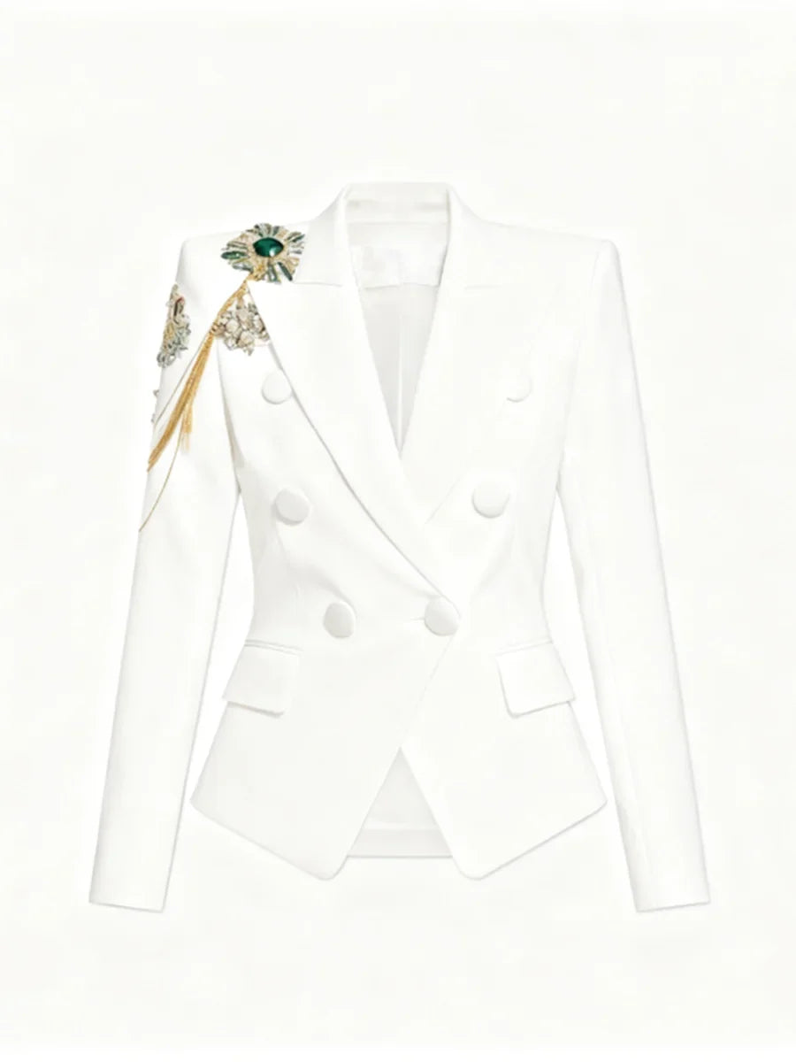 The Monaco Chain-Embellished Blazer from the Boss Energy at Lavishly Me