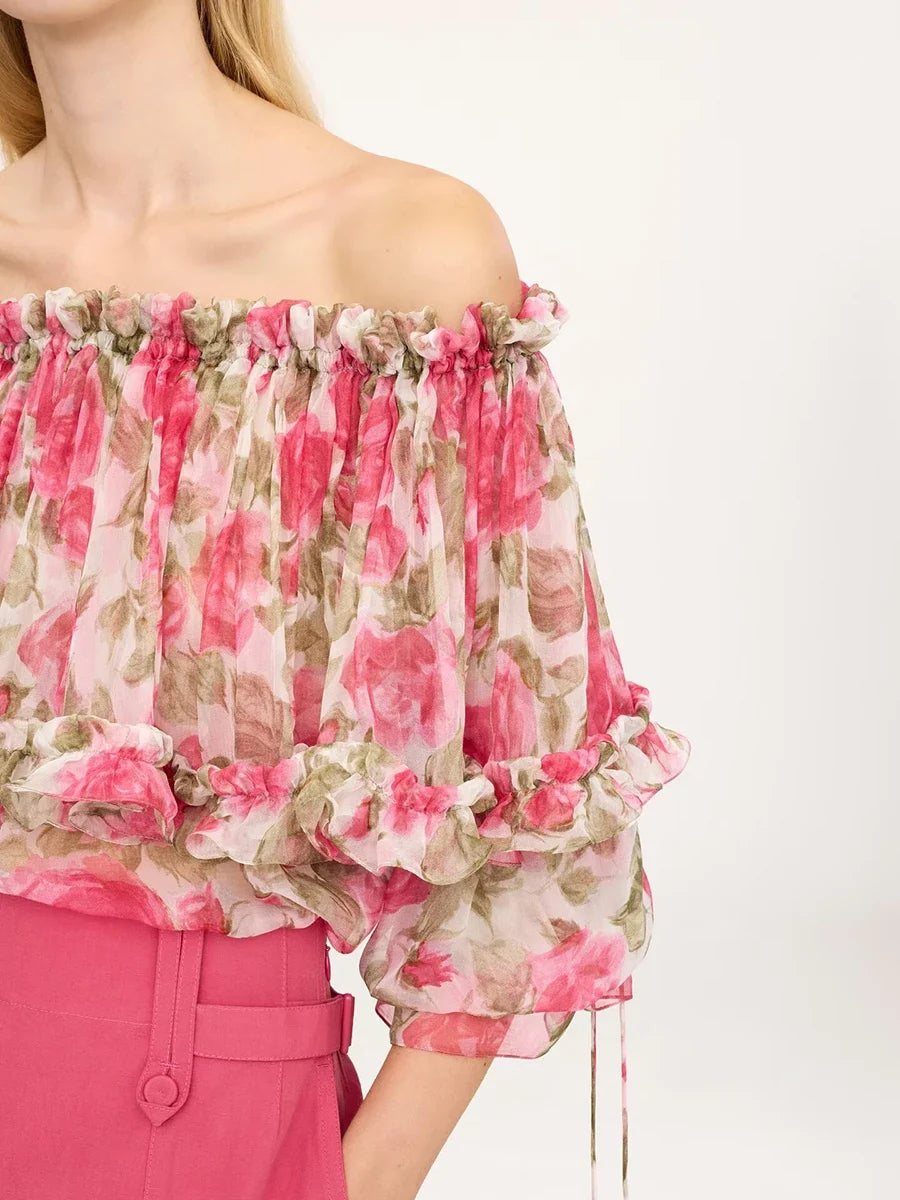 The Valencia Tiered Ruffle Blouse from the Soft & Sophisticated at Lavishly Me