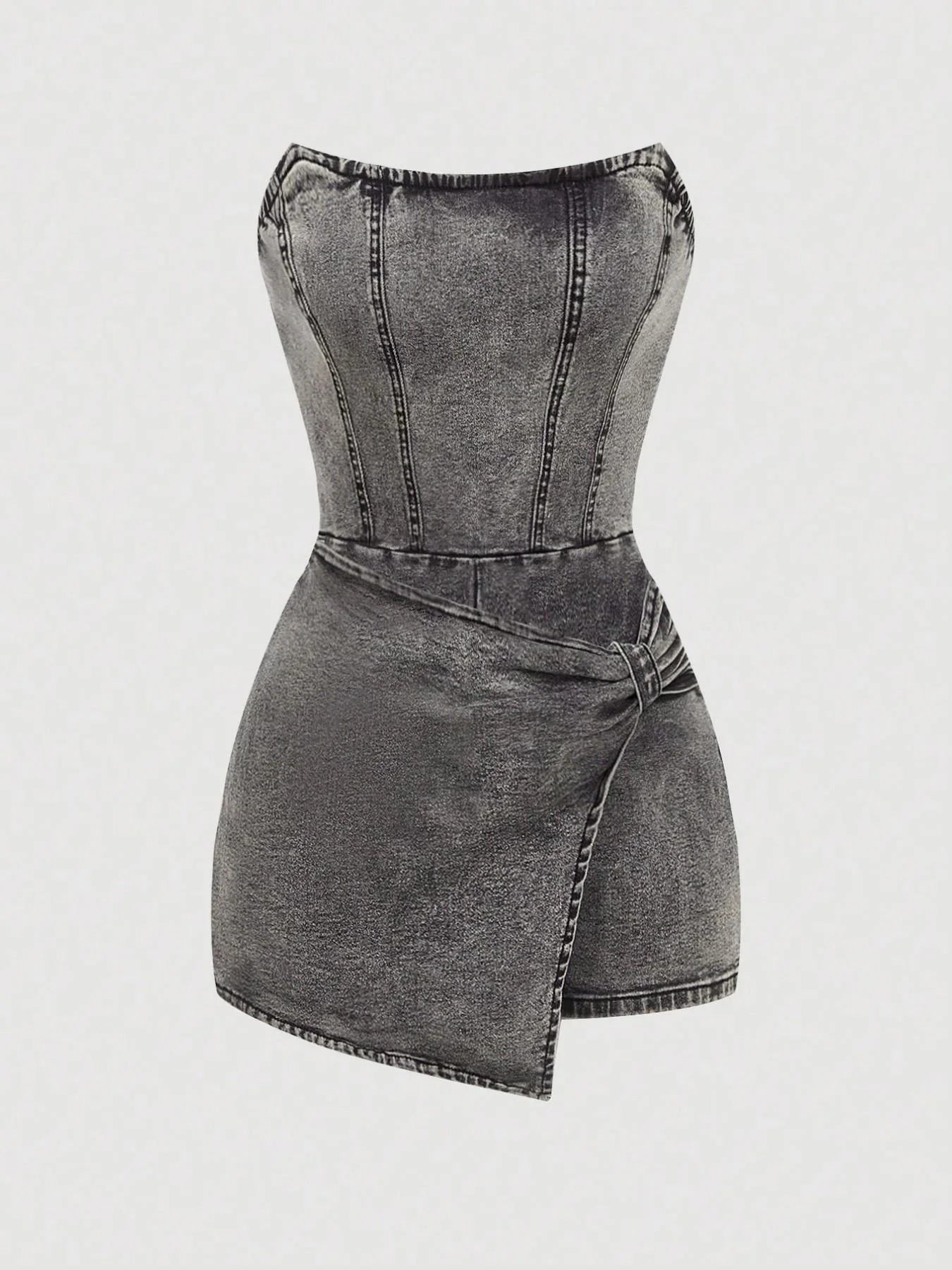 The Riviera Twist Denim Dress