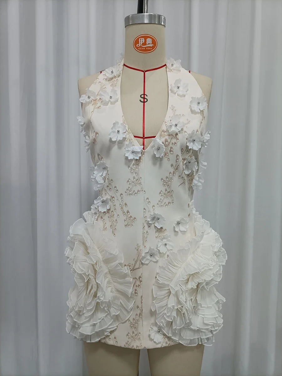The Isla Floral Halter Dress from the Soft & Sophisticated at Lavishly Me