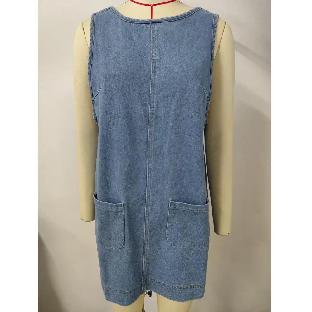 The Ibiza Off-Shoulder Denim Dress