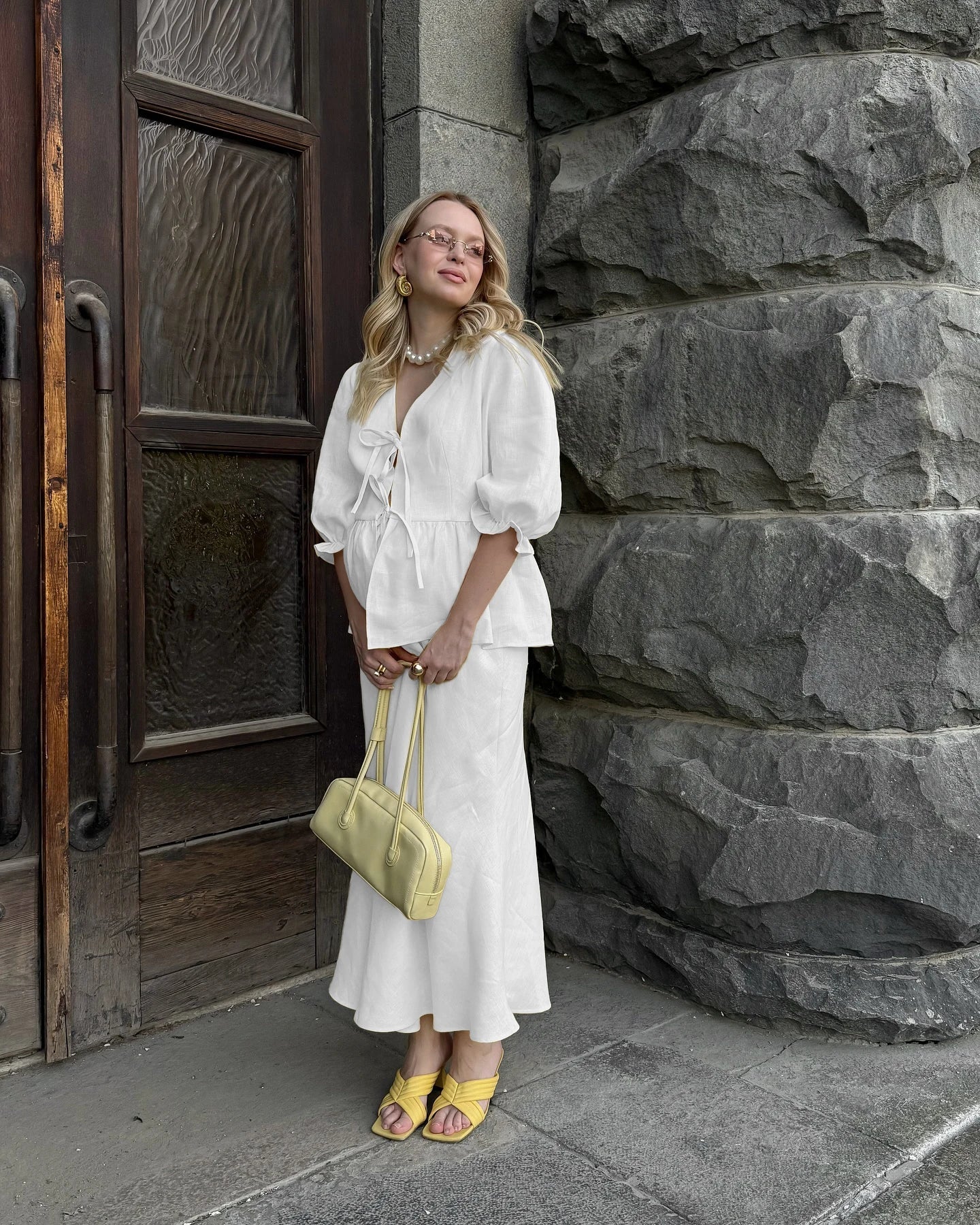 The Savannah Cotton Skirt Set from the Everyday Luxe at Lavishly Me