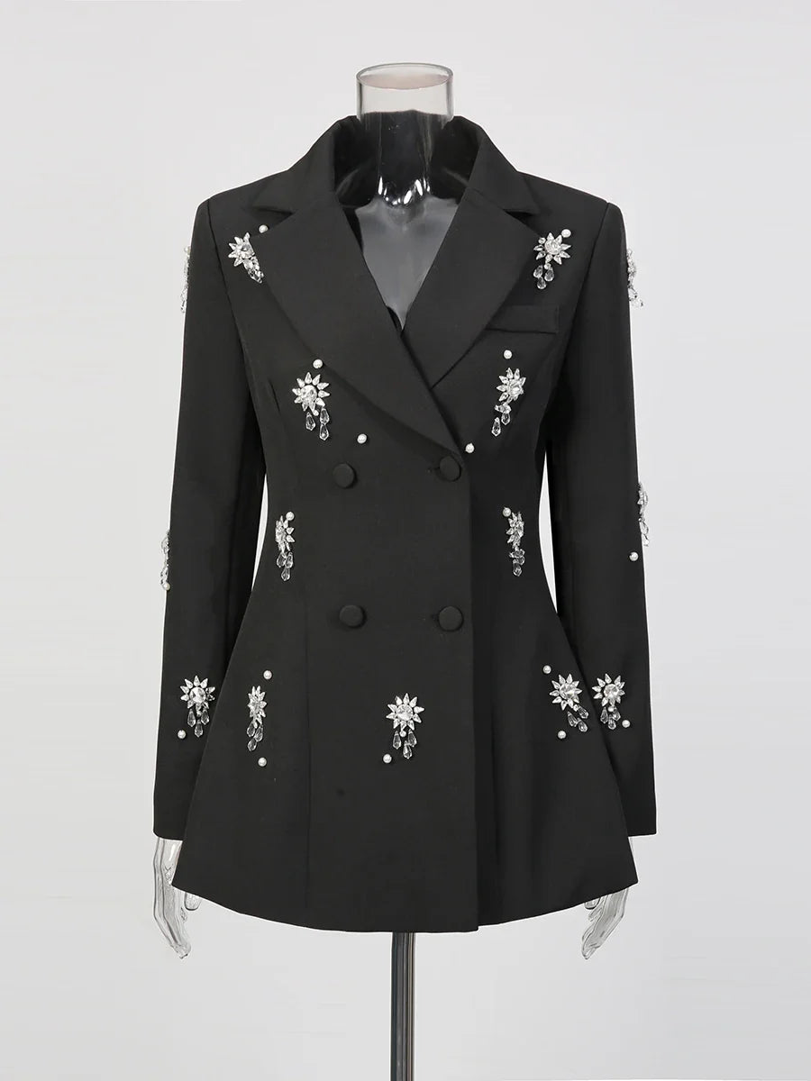 The Étoile Beaded Ruffle Blazer from the Boss Energy at Lavishly Me