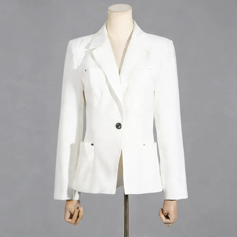 The Onyx Rivet Pocket Blazer from the Boss Energy at Lavishly Me