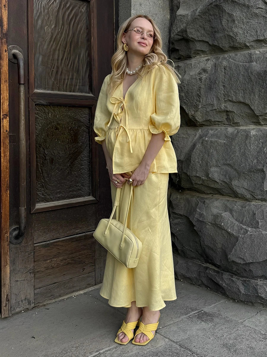 The Savannah Cotton Skirt Set from the Everyday Luxe at Lavishly Me