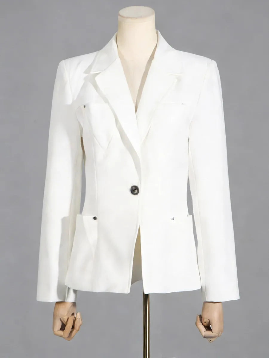 The Onyx Rivet Pocket Blazer from the Boss Energy at Lavishly Me