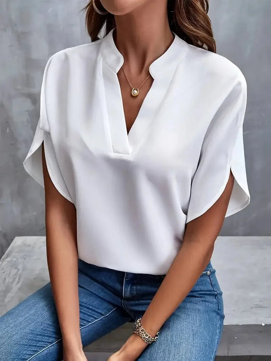 The Camille V-Neck Blouse from the Lavishly Me Edit at Lavishly Me