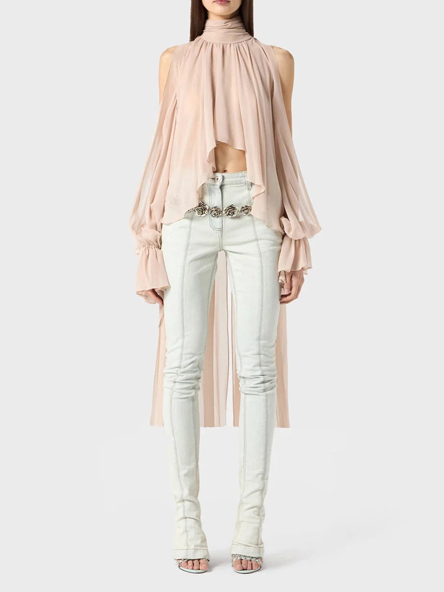 The Sable Minimalist Off-Shoulder Blouse from the After Dark at Lavishly Me