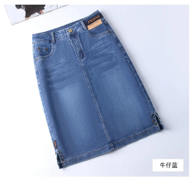 The Soho Split Denim Skirt from the Lavishly Me Edit at Lavishly Me