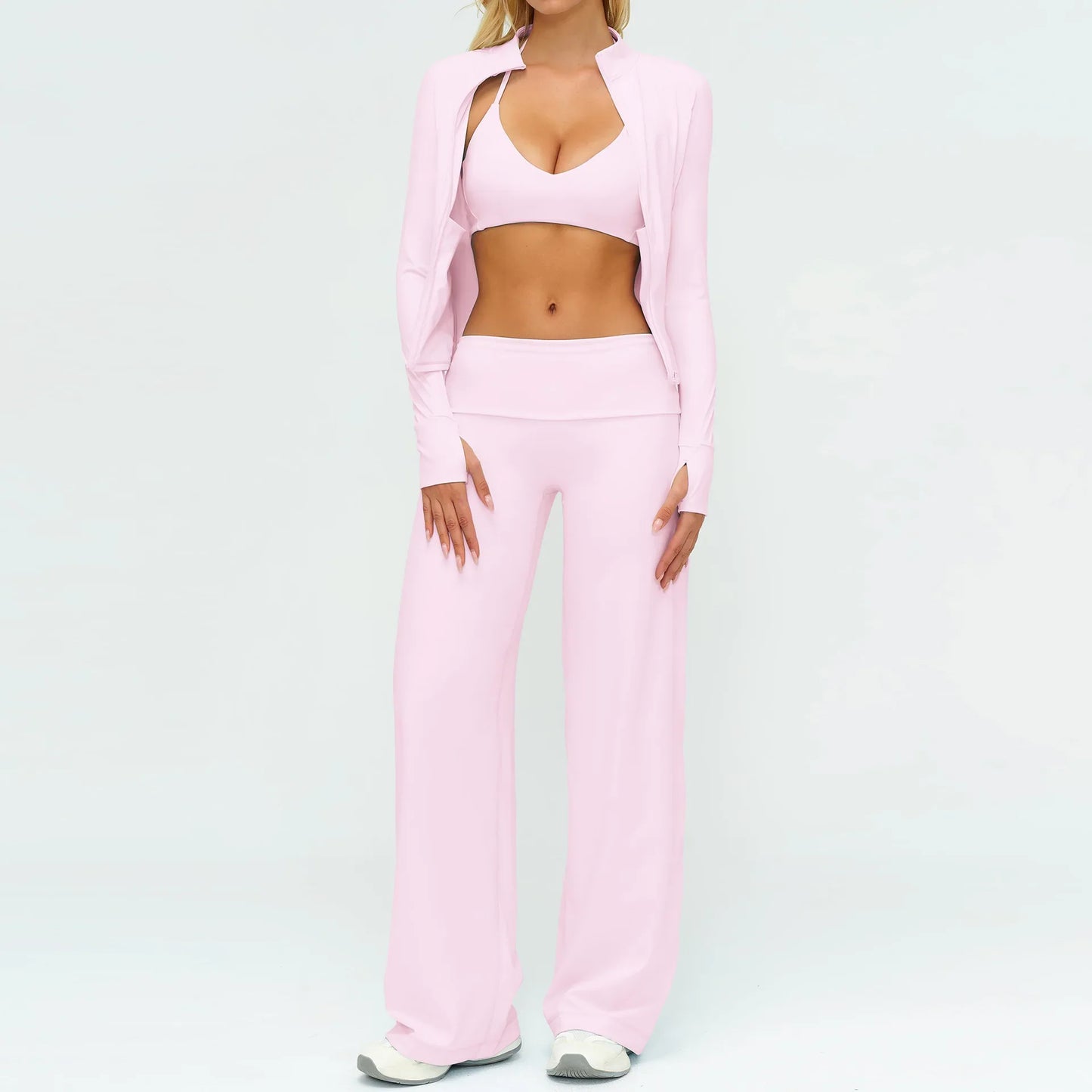 The Elevé Three-Piece Active Set from the Everyday Luxe at Lavishly Me
