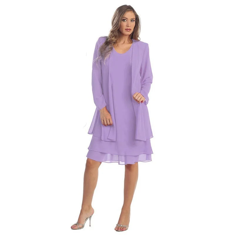 The Florence Chiffon Layered Dress Set from the Soft & Sophisticated at Lavishly Me
