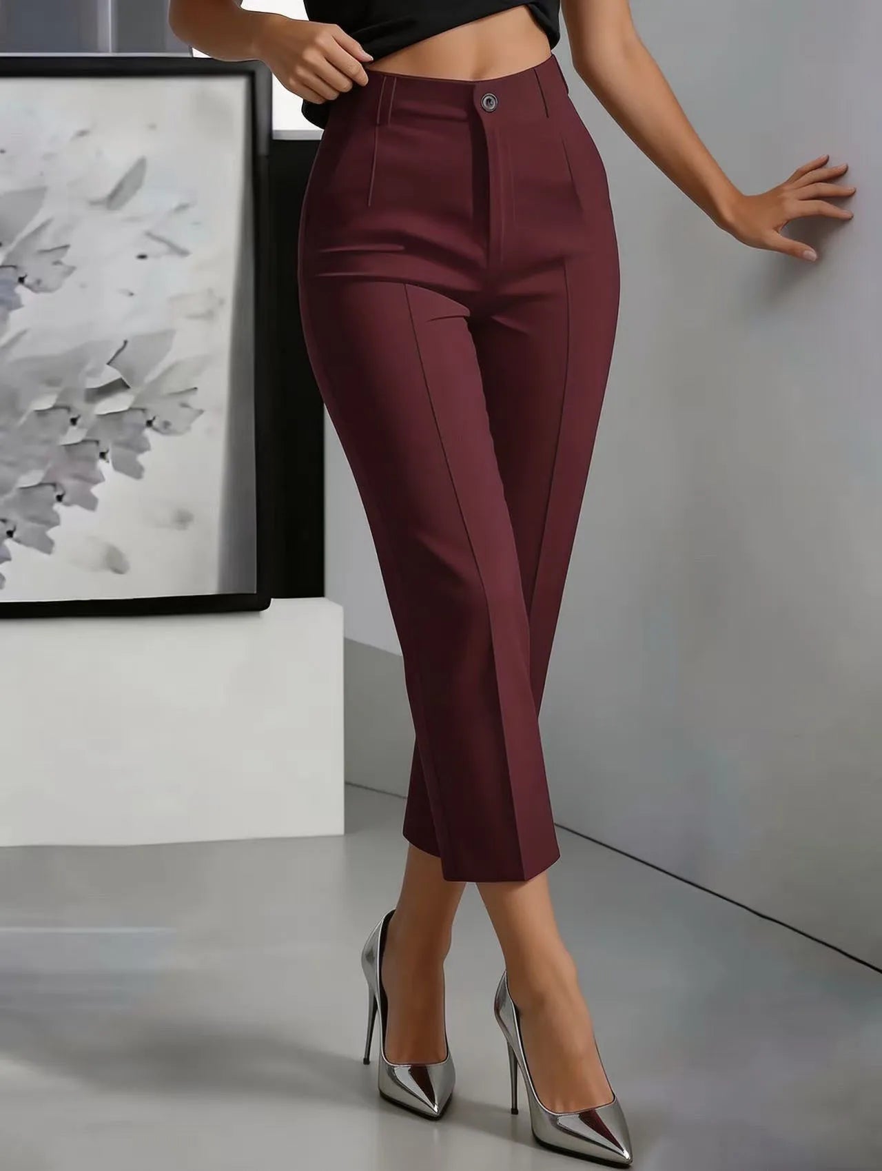 The Mercer High-Waist Straight-Leg Pants from the Lavishly Me Edit at Lavishly Me
