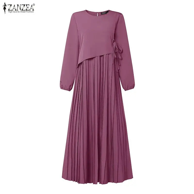 The Elara Pleated A-Line Maxi Dress from the Lavishly Me Edit at Lavishly Me