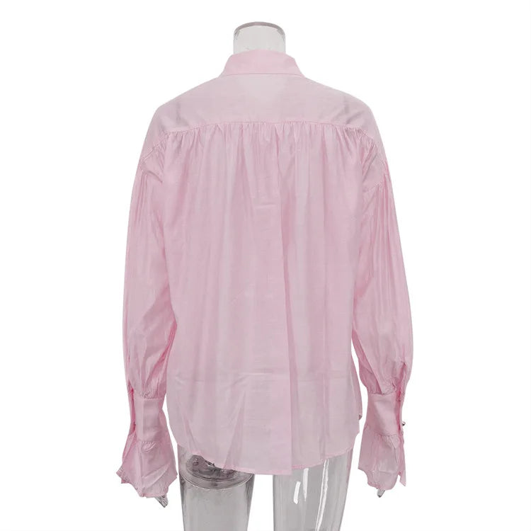 The Bellamy Flare-Sleeve Blouse