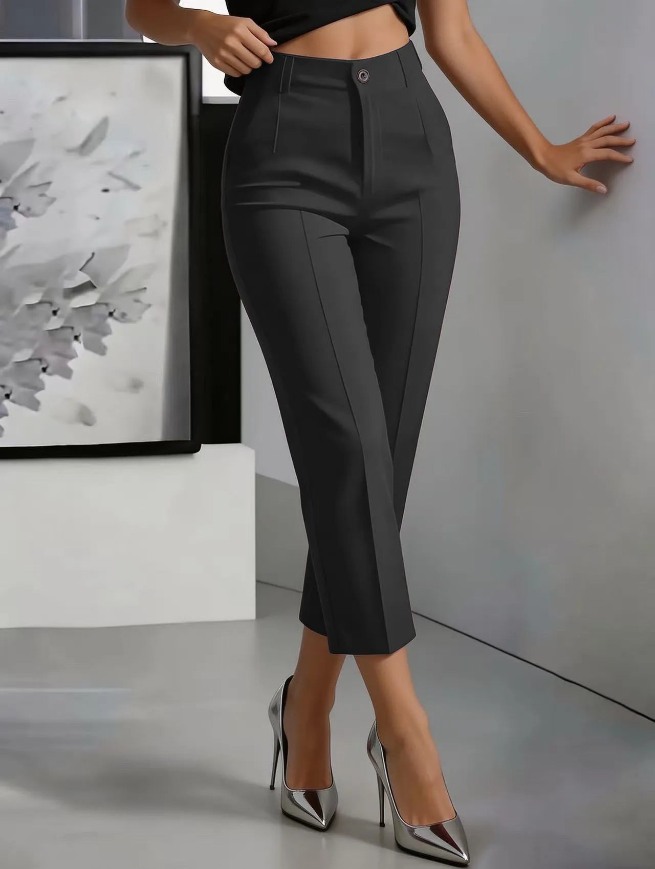 The Mercer High-Waist Straight-Leg Pants from the Lavishly Me Edit at Lavishly Me