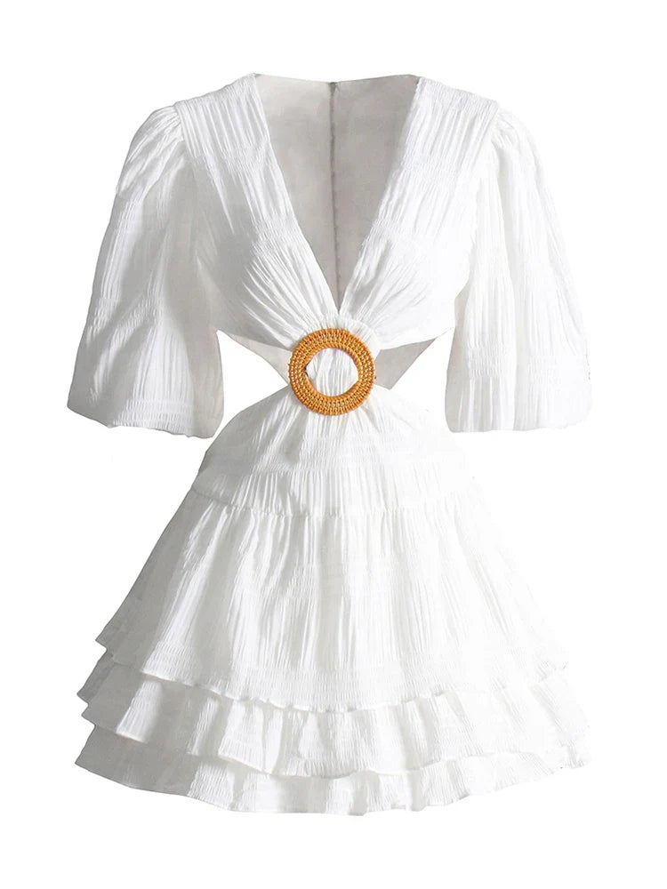 The Amora Lantern-Sleeve Dress from the Lavishly Me Edit at Lavishly Me