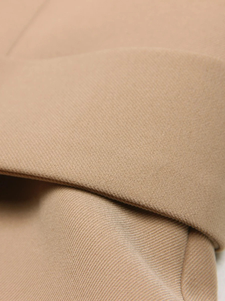 TWOTWINSTYLE Solid Slimming Spliced Belt Blazer Vests for Women Lapel Sleeveless High Waist Temperament Vest Female Clothing New