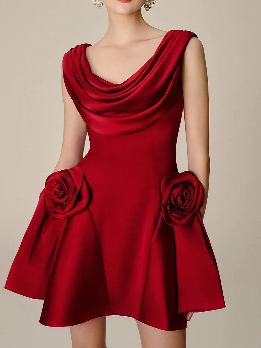 The Élodie Appliqué Mini Dress from the After Dark at Lavishly Me