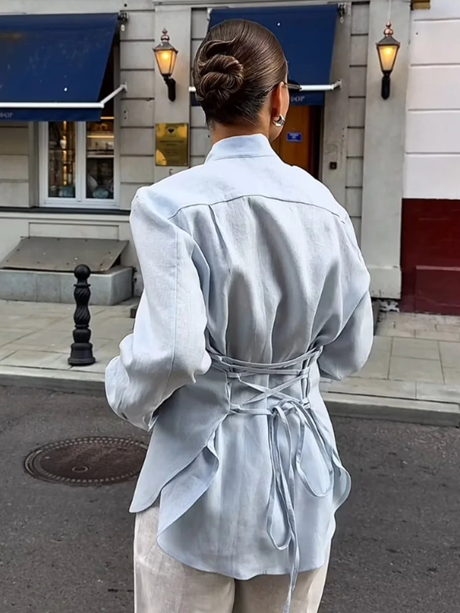 The Valencia Tie-Waist Blouse