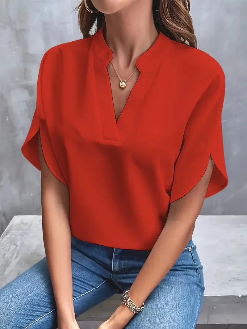 The Camille V-Neck Blouse from the Lavishly Me Edit at Lavishly Me