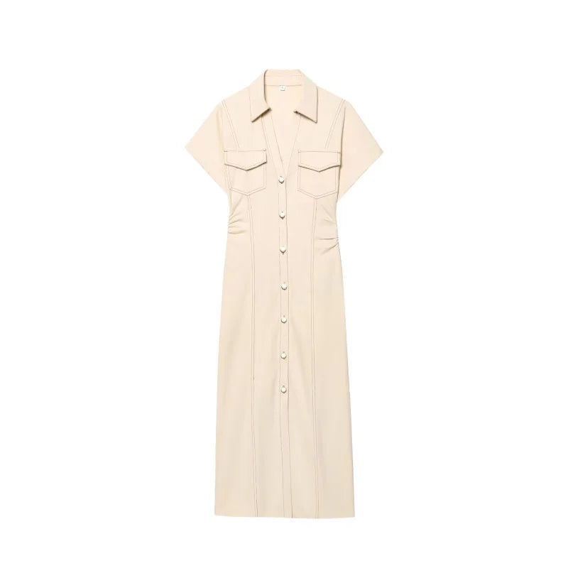The Studio 1975 Denim Midi Dress from the Lavishly Me Edit at Lavishly Me