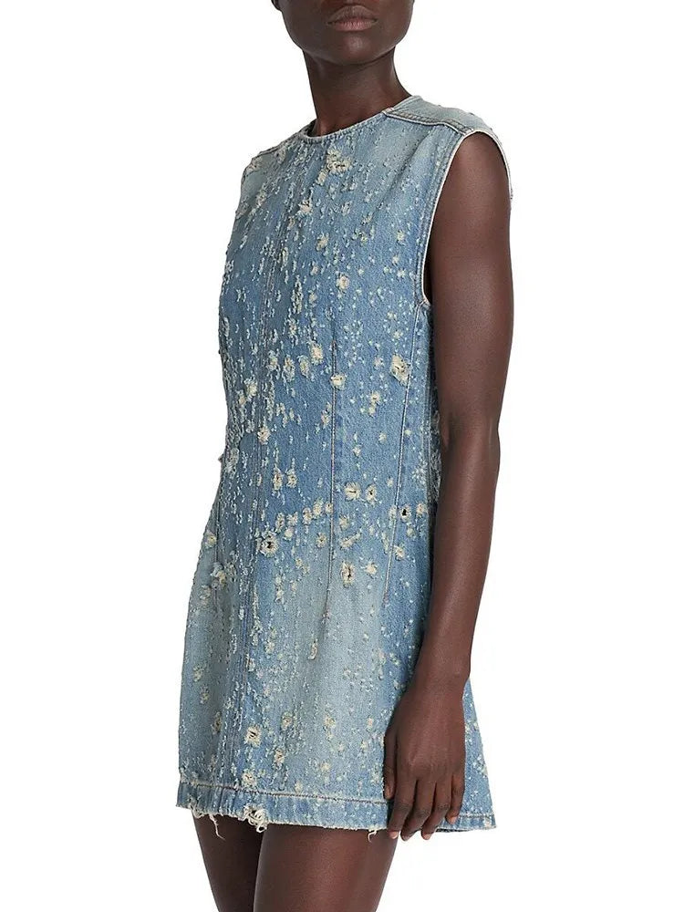 The Marlowe Cutout Denim Dress