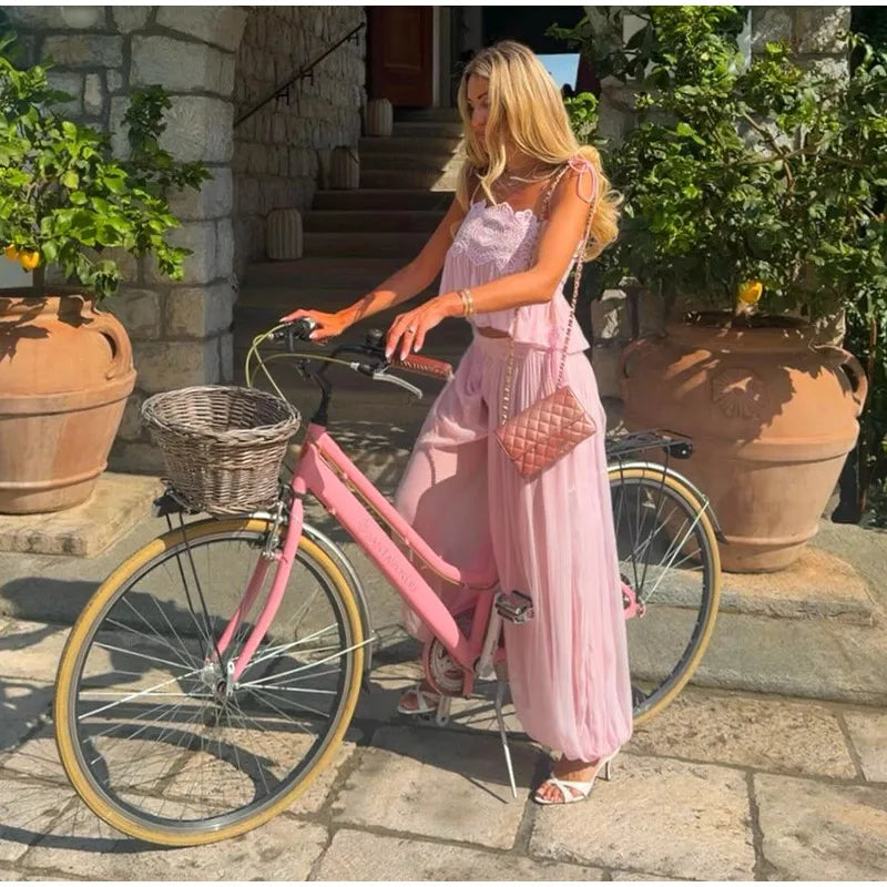 The Amalfi Lace Pant Set from the Soft & Sophisticated at Lavishly Me