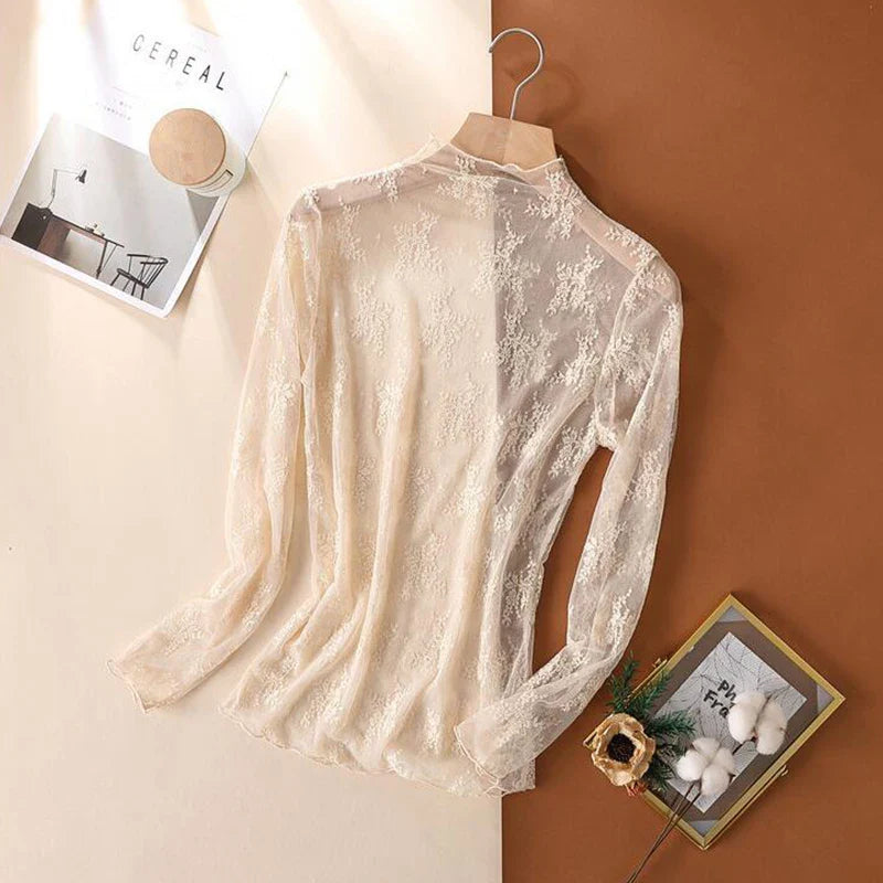 The Noir Veil Mesh Top