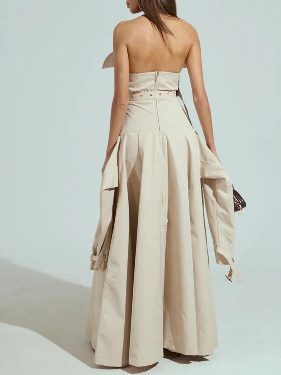 The Belmont Strapless Midi Dress from the Lavishly Me Edit at Lavishly Me
