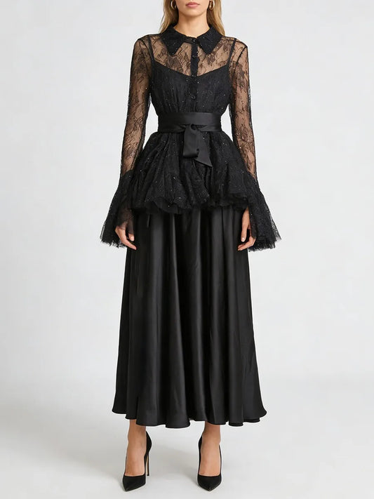 The Genevieve Lace Layered Dress Set from the Soft & Sophisticated at Lavishly Me